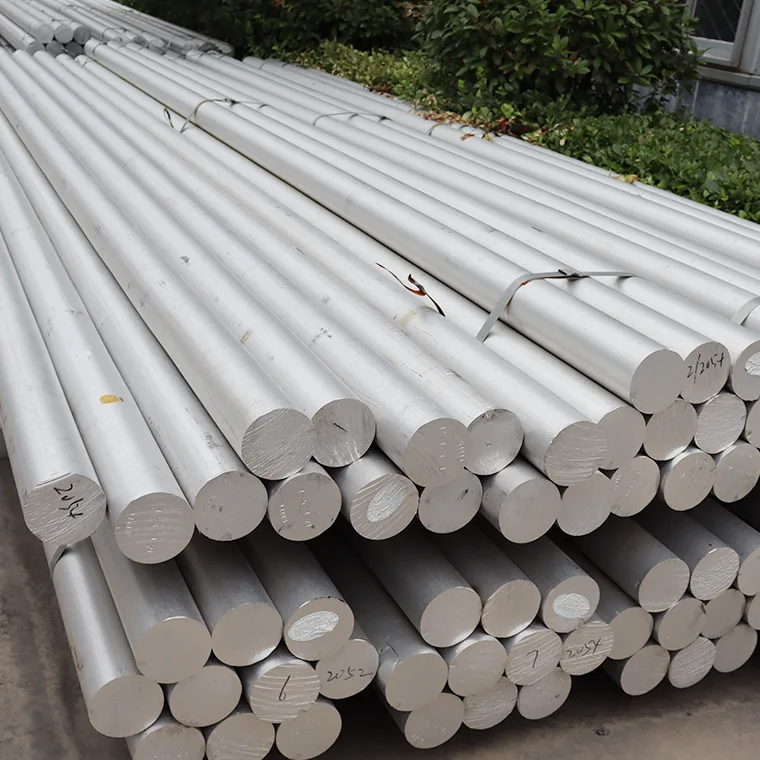 As características das hastes de alumínio.